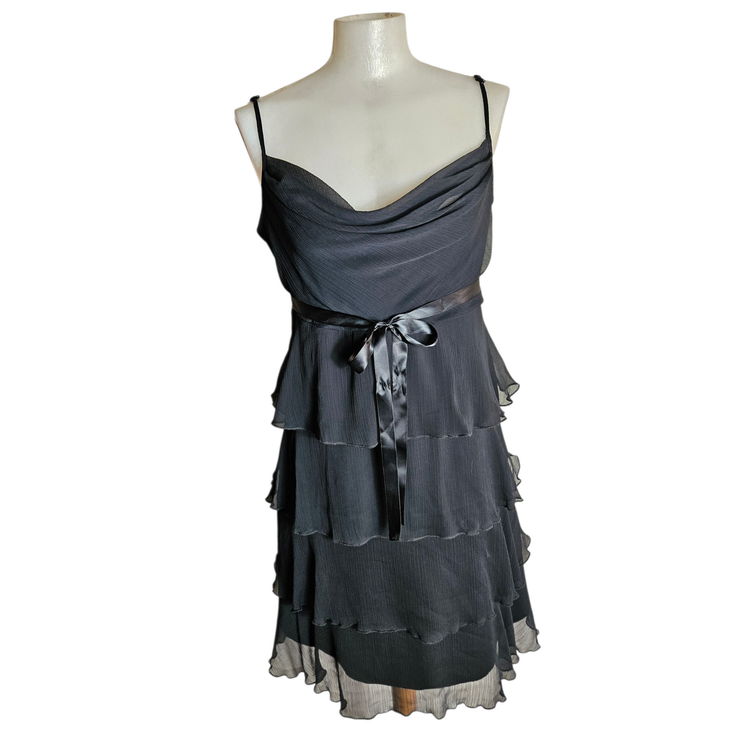 Ruffled voile dress
