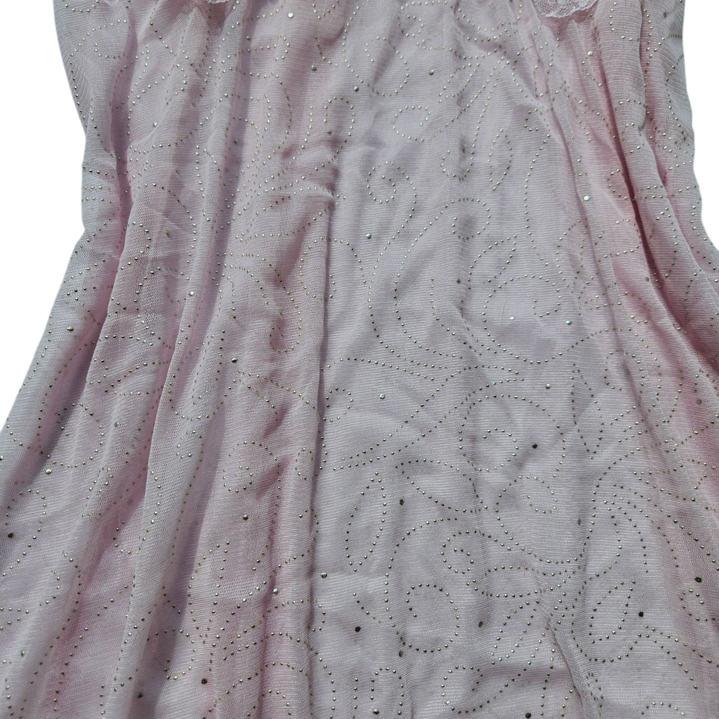 Haut en voile rose détails strass