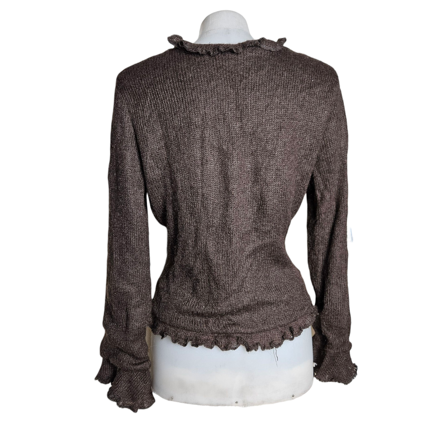 Wool cardigan with embroidered details