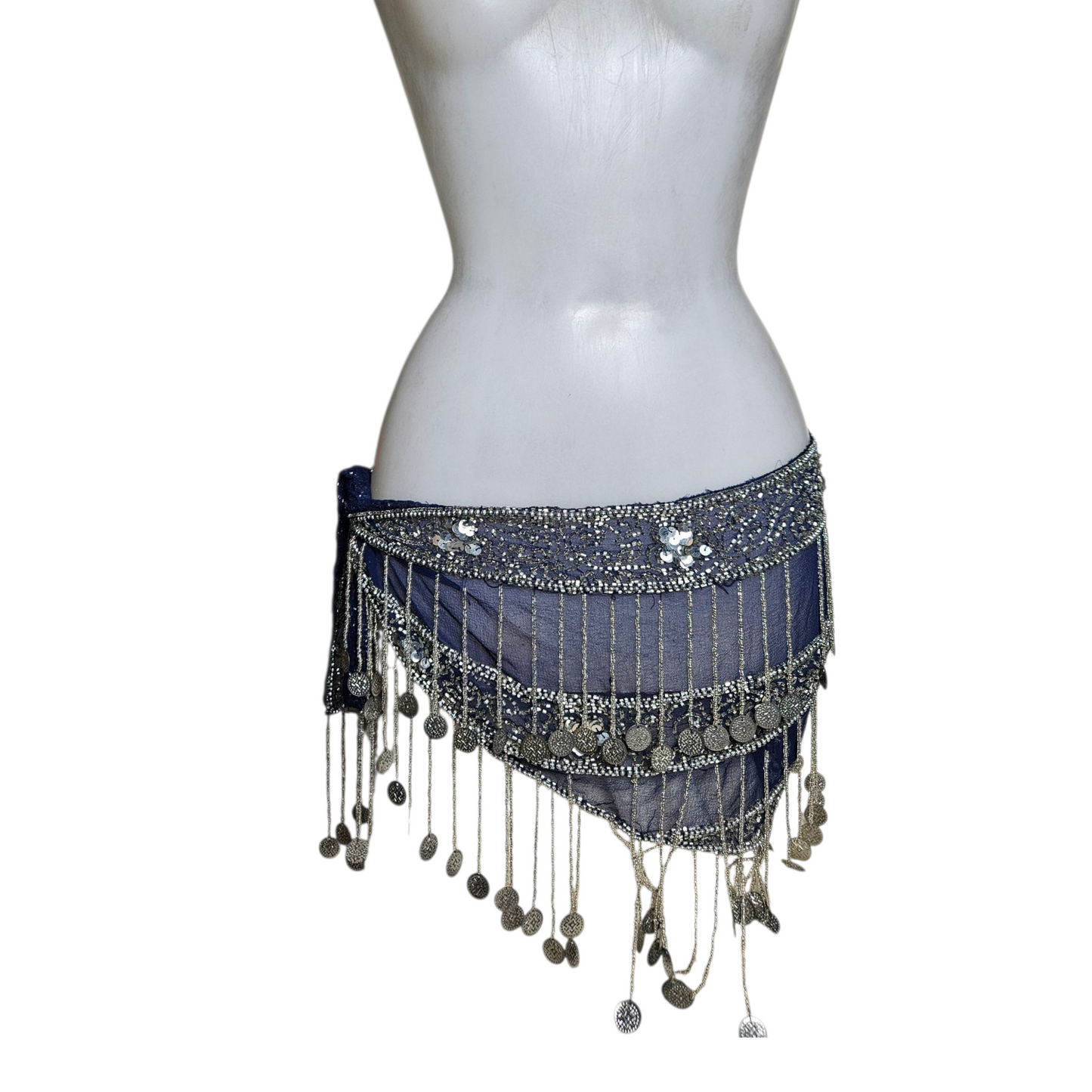 Veil and sequin belt