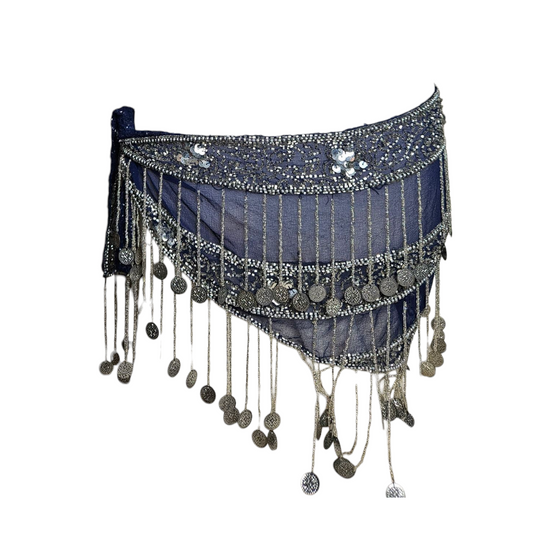 Veil and sequin belt