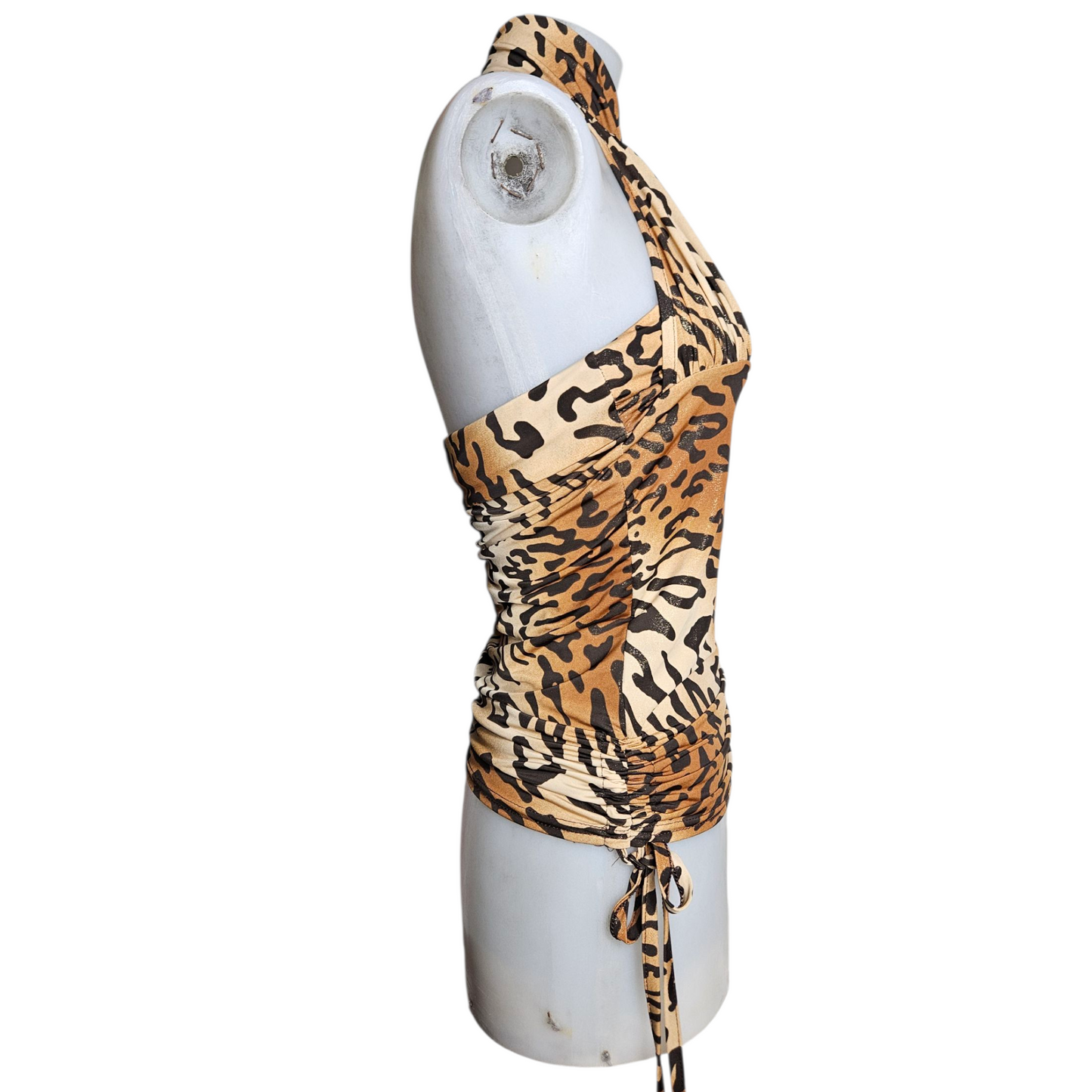 Leopard backless top