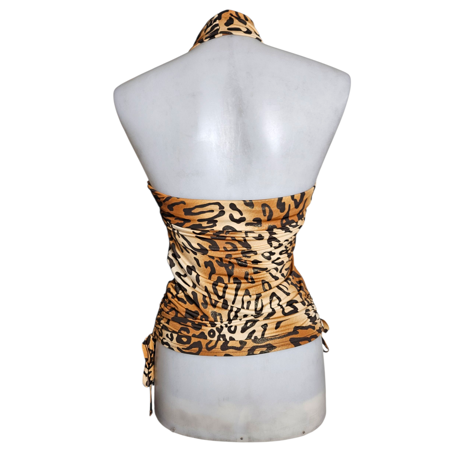 Leopard backless top
