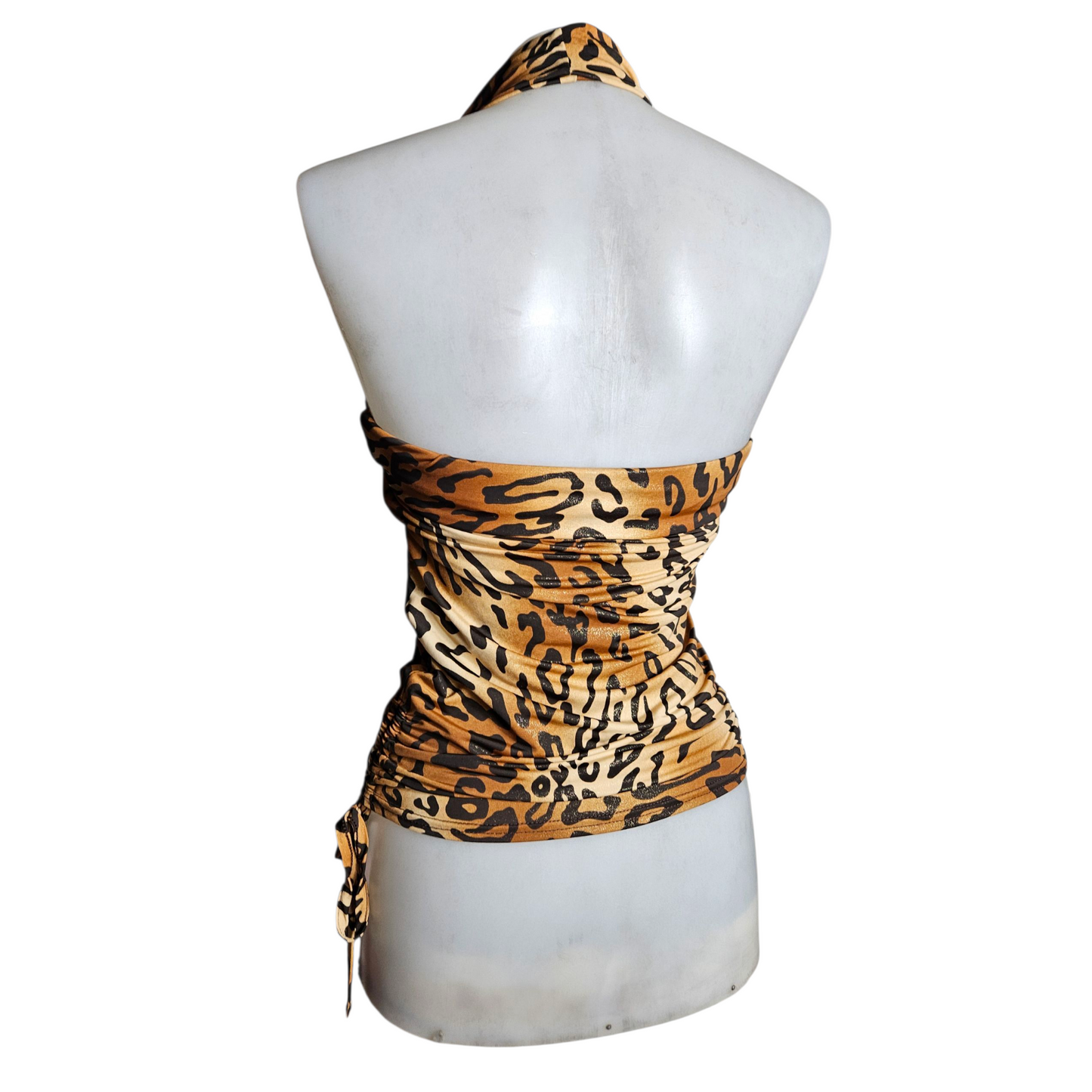 Leopard backless top
