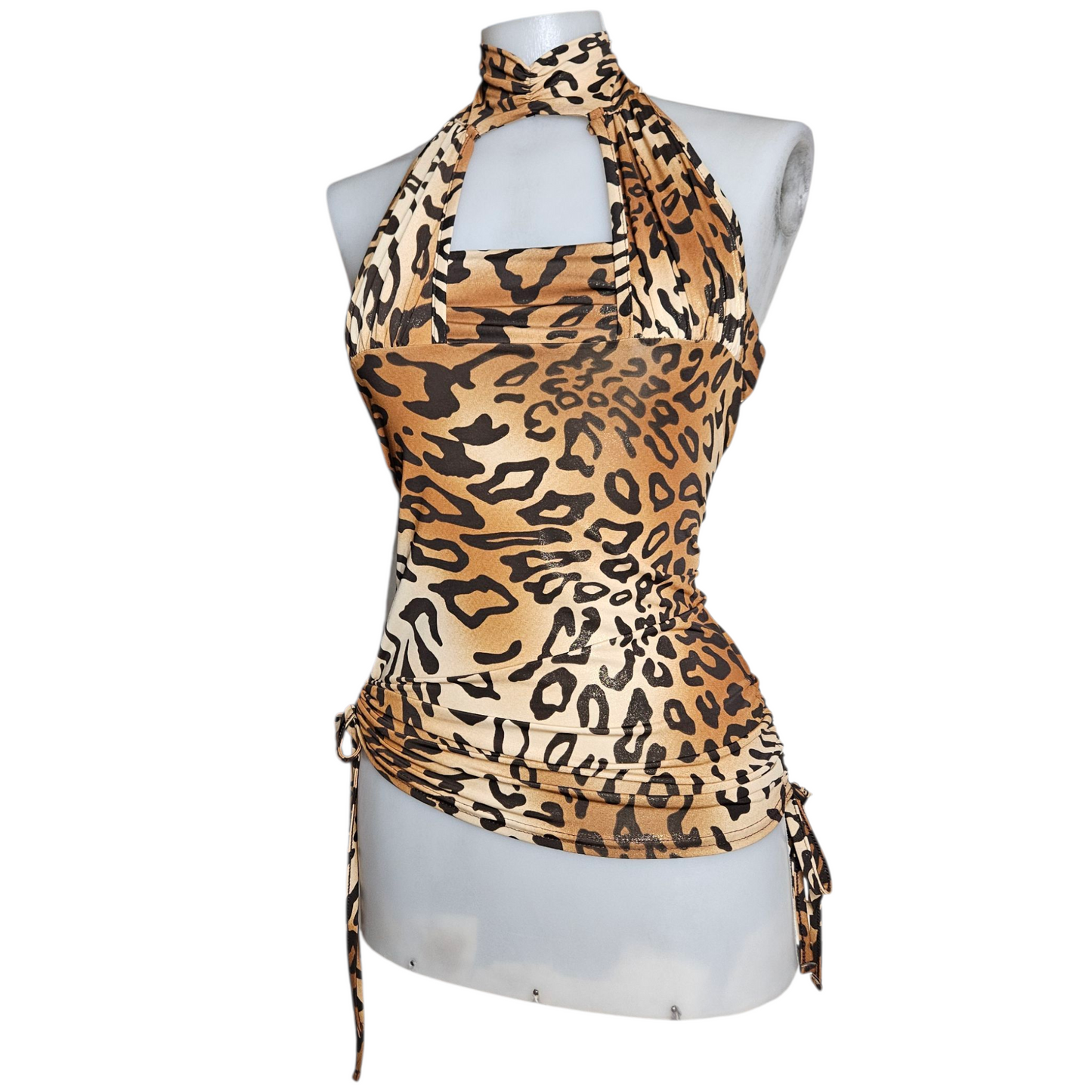 Leopard backless top