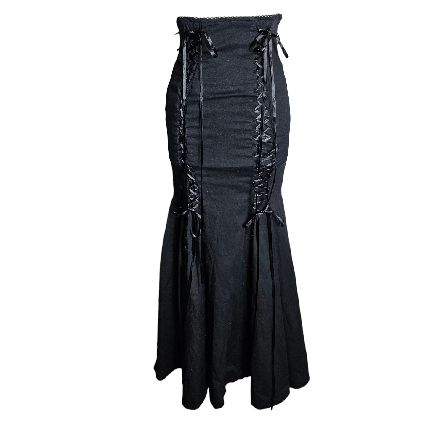 Asymmetrical Bodyline Lace-Up Skirt