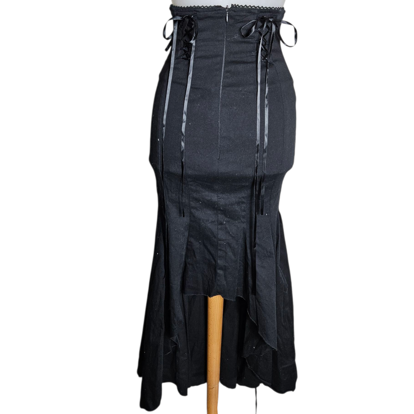 Asymmetrical Bodyline Lace-Up Skirt
