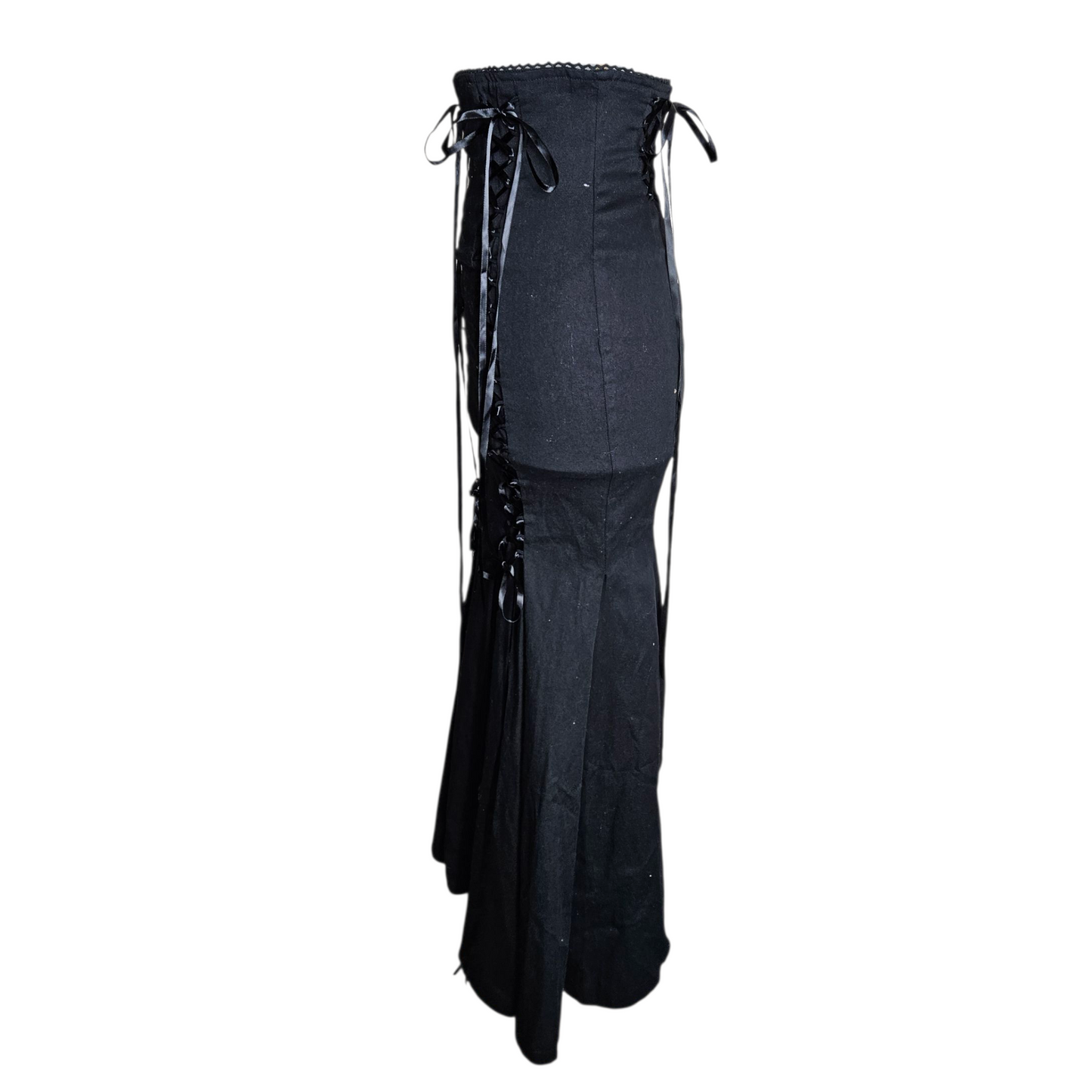 Asymmetrical Bodyline Lace-Up Skirt