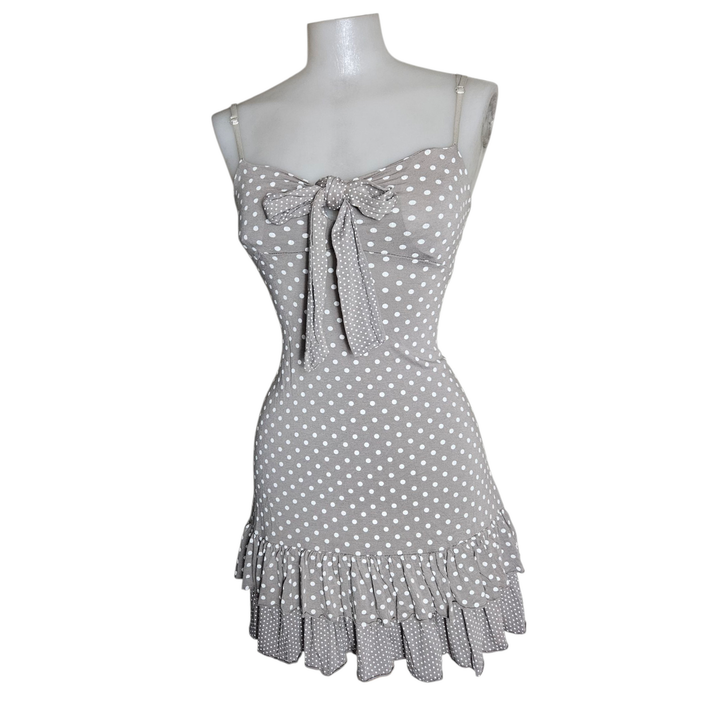 Ruffled polka dot dress