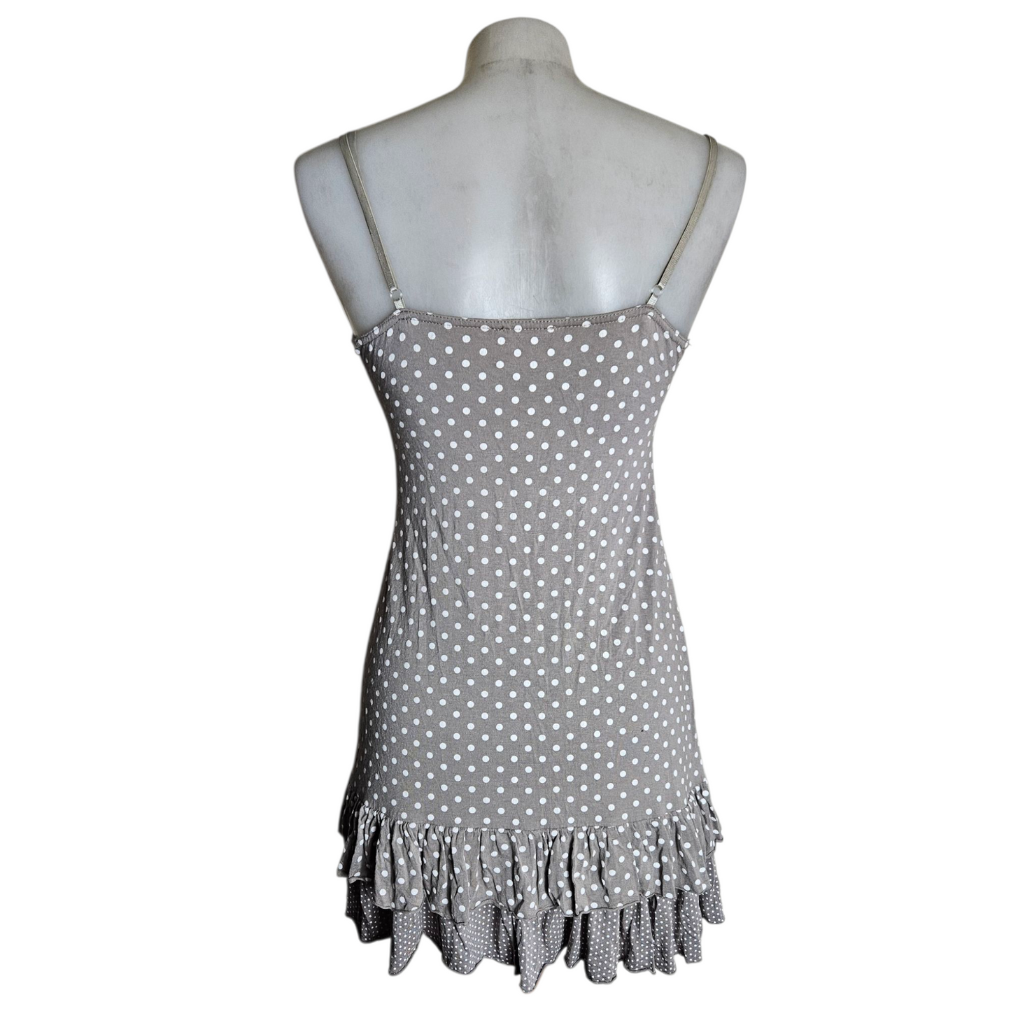 Ruffled polka dot dress