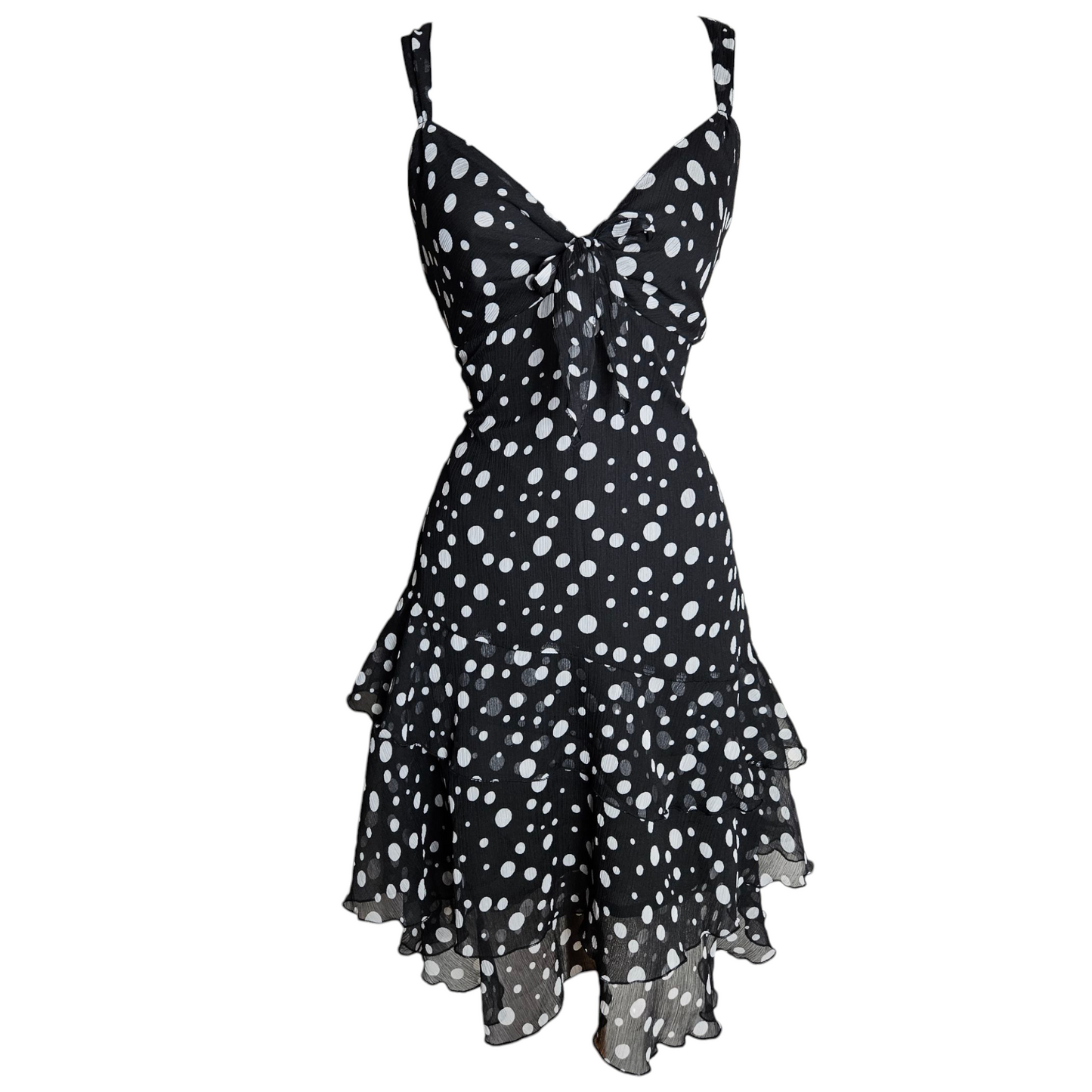 Polka dot voile dress