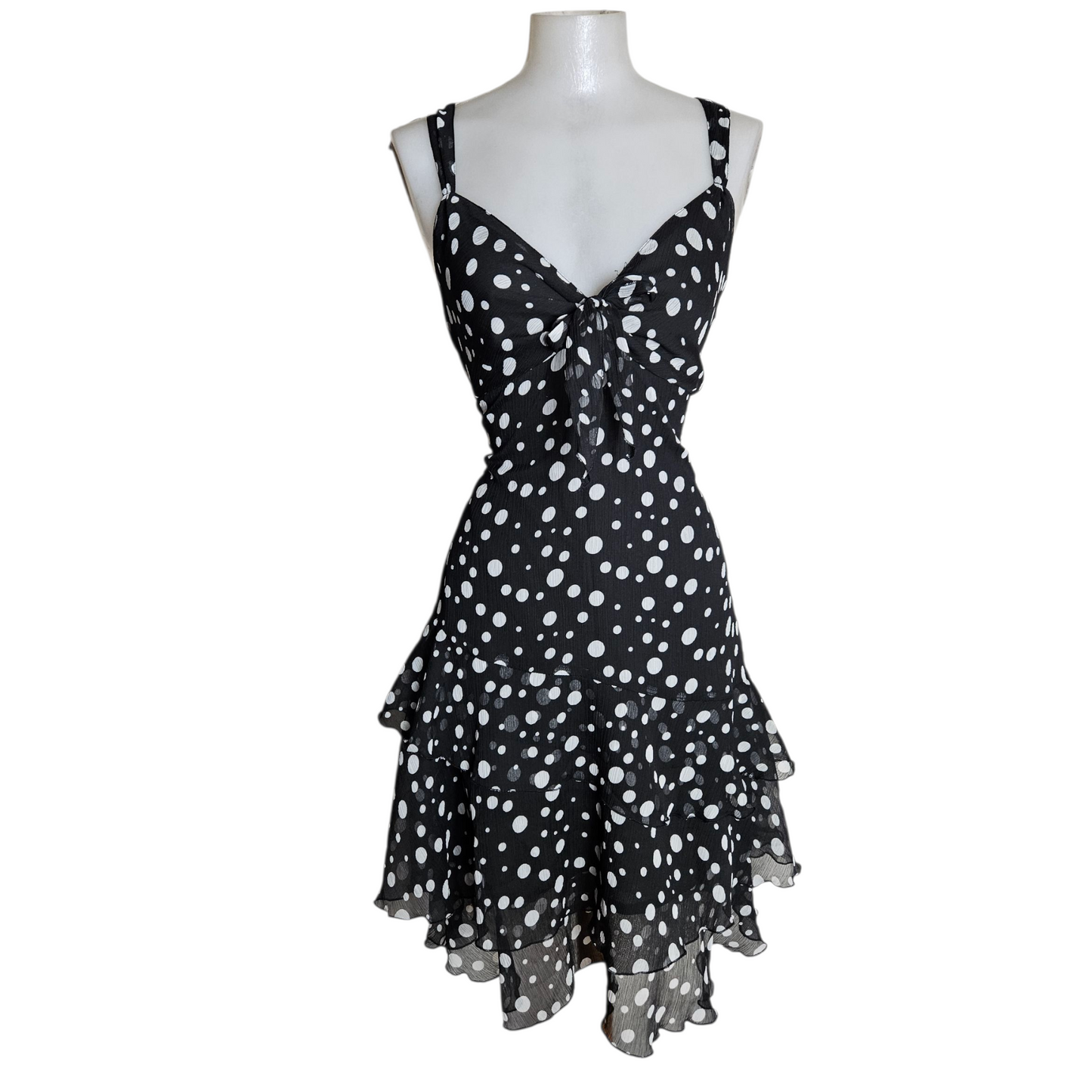 Polka dot voile dress