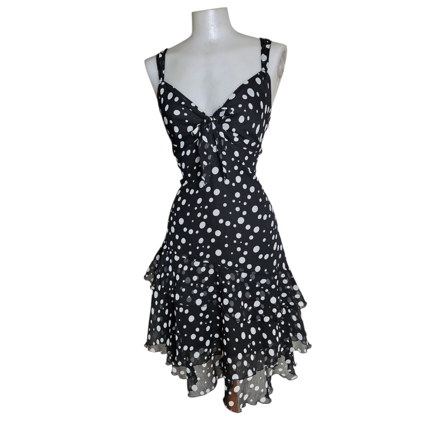 Polka dot voile dress