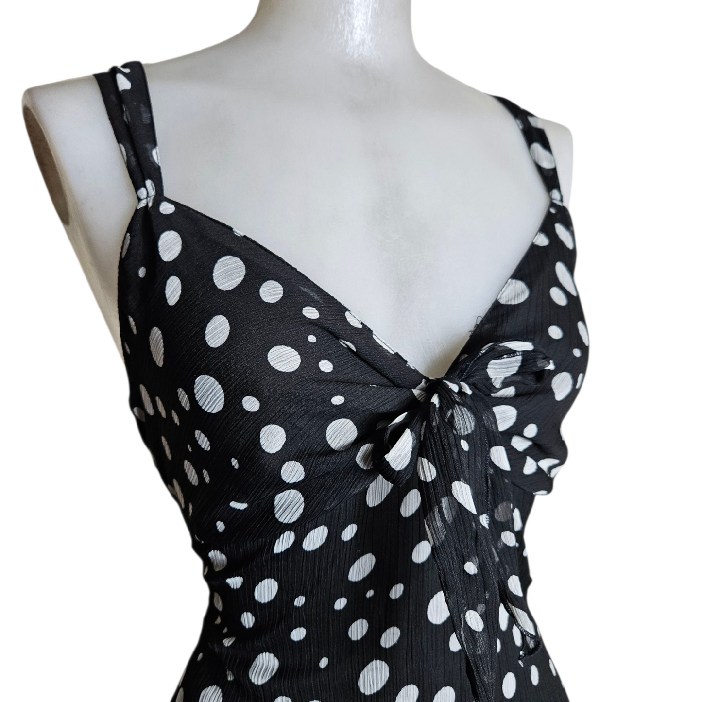 Polka dot voile dress