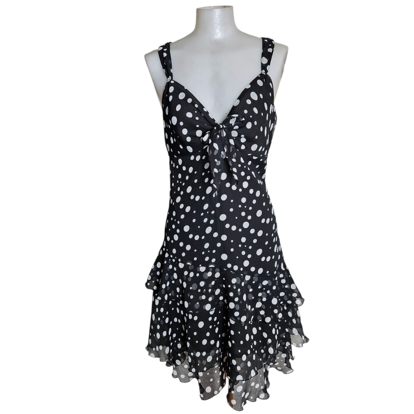 Polka dot voile dress