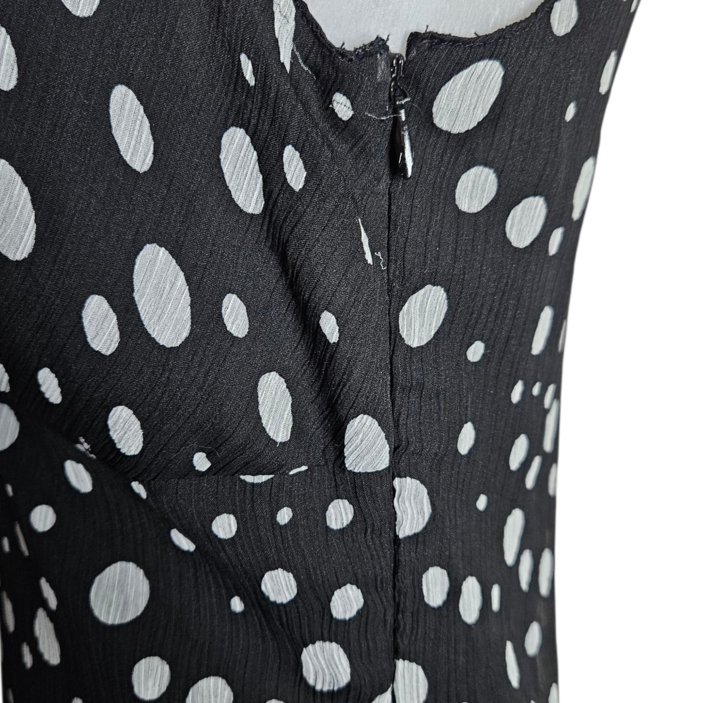 Polka dot voile dress