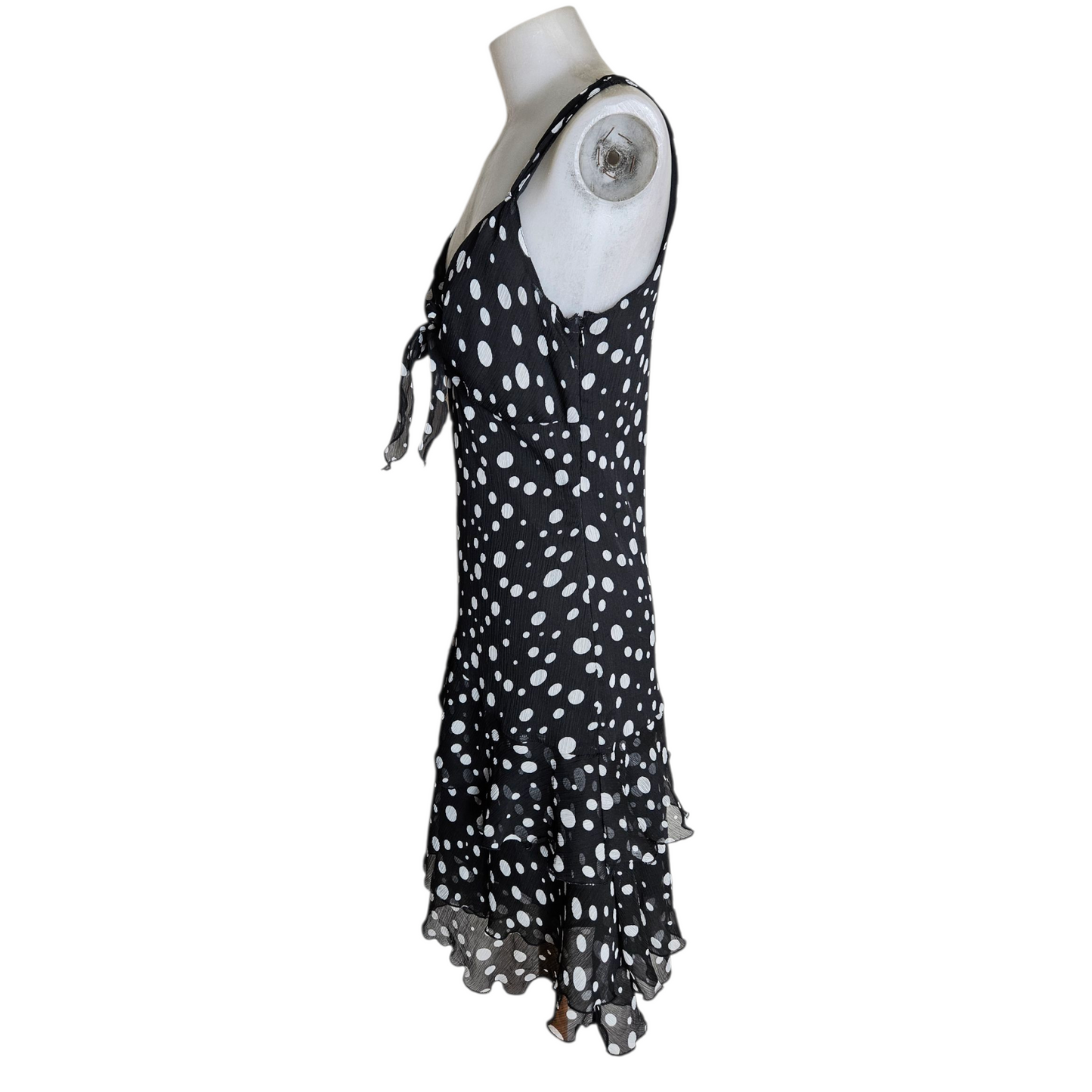 Polka dot voile dress