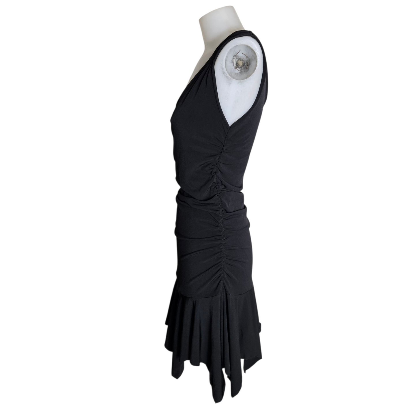 Asymmetrical ruffled dress
