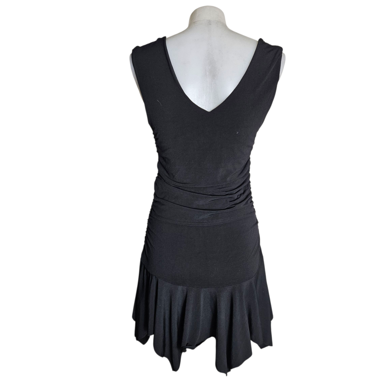 Asymmetrical ruffled dress