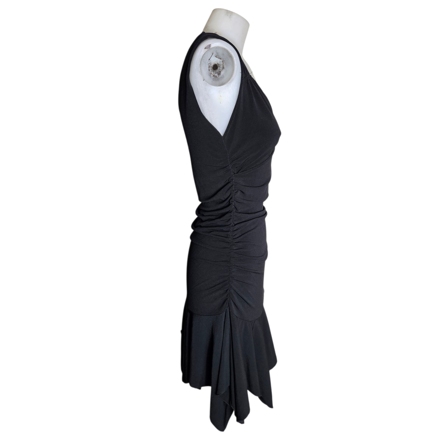 Asymmetrical ruffled dress