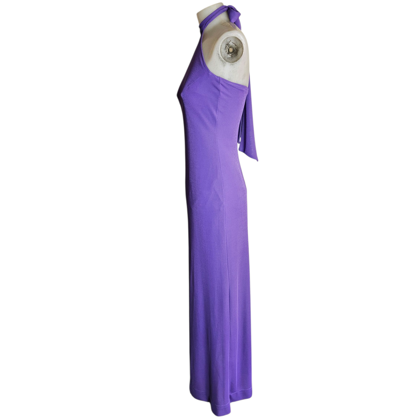 Purple backless maxi dress
