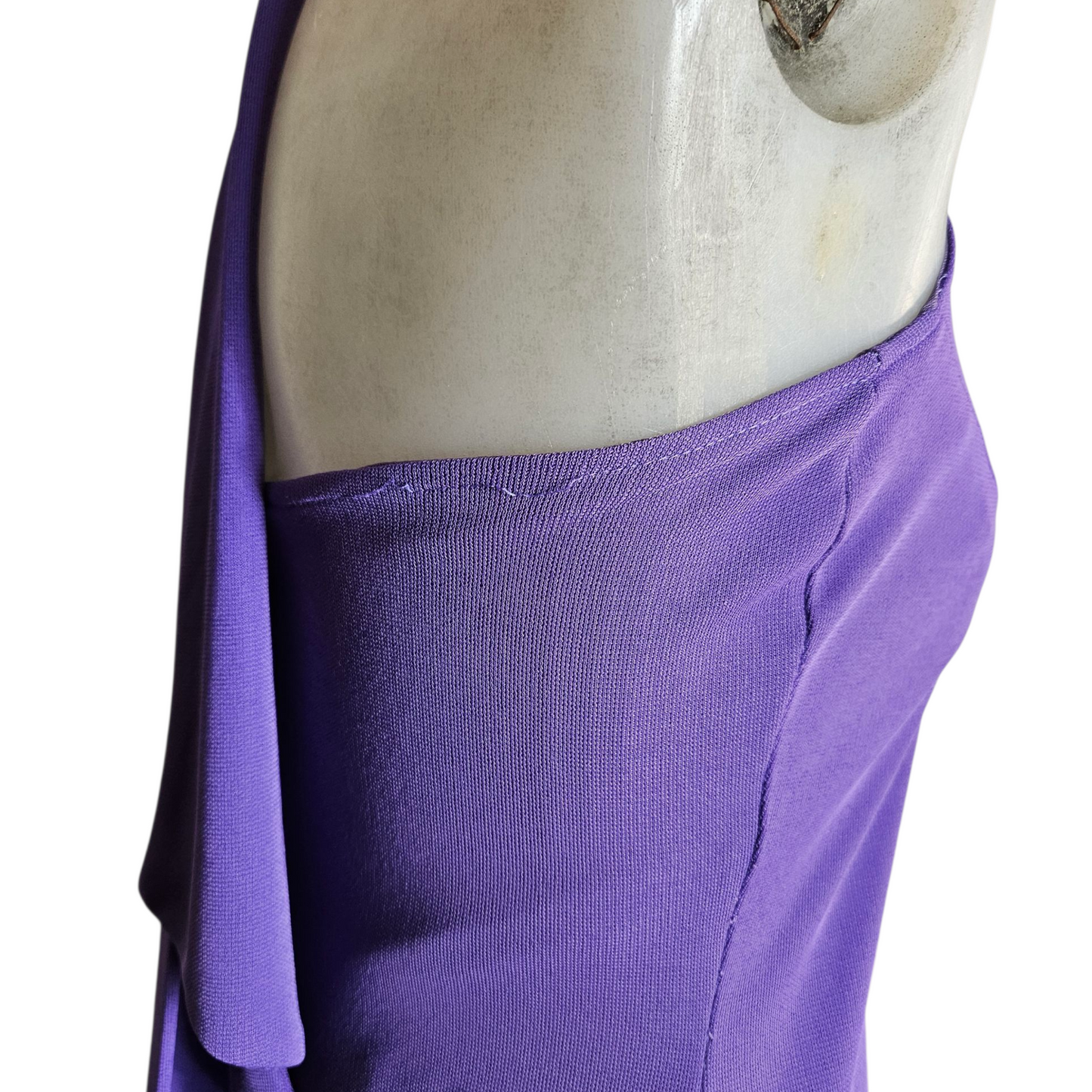 Purple backless maxi dress