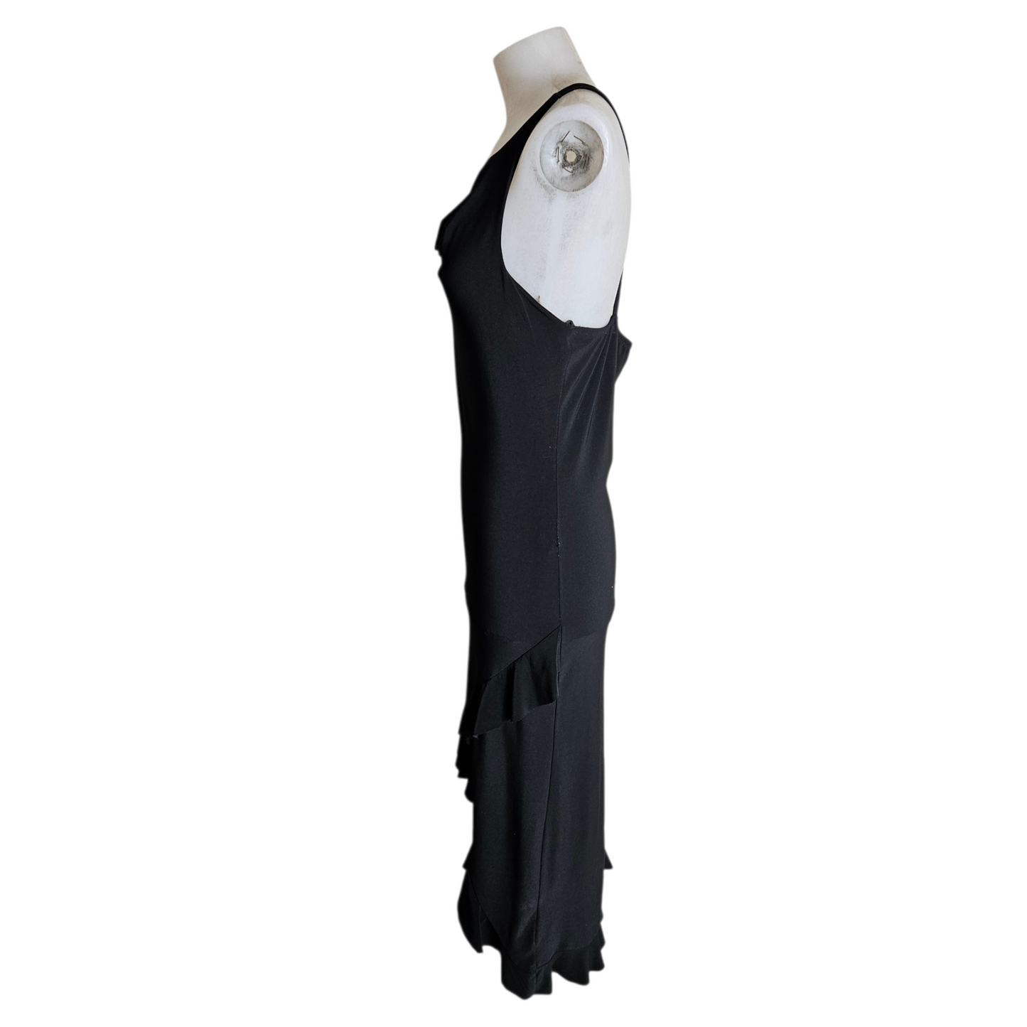 Halter neck dress with open back
