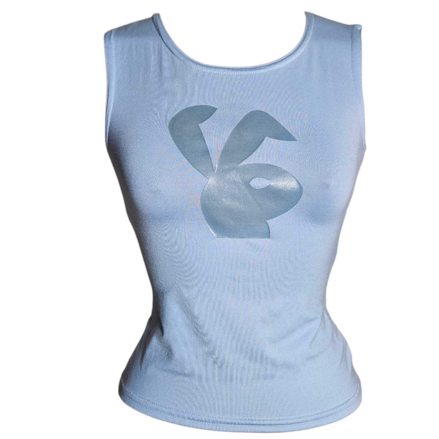 Blue rabbit print top