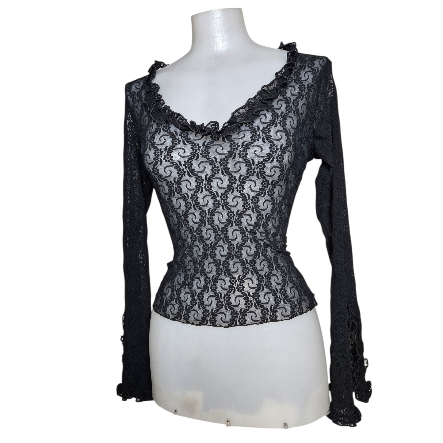 Black lace top
