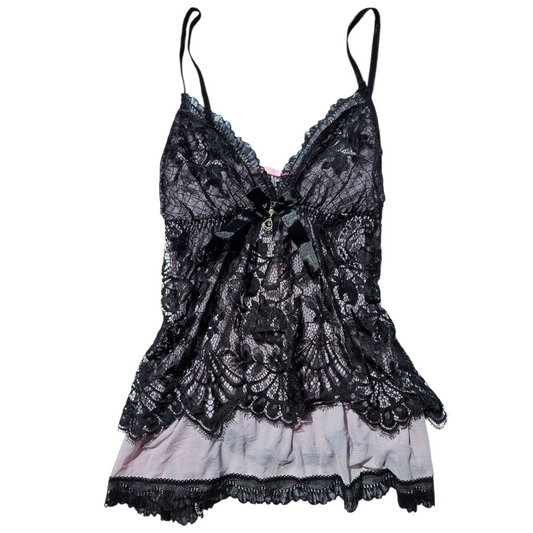 Ensemble de lingerie lila et noir
