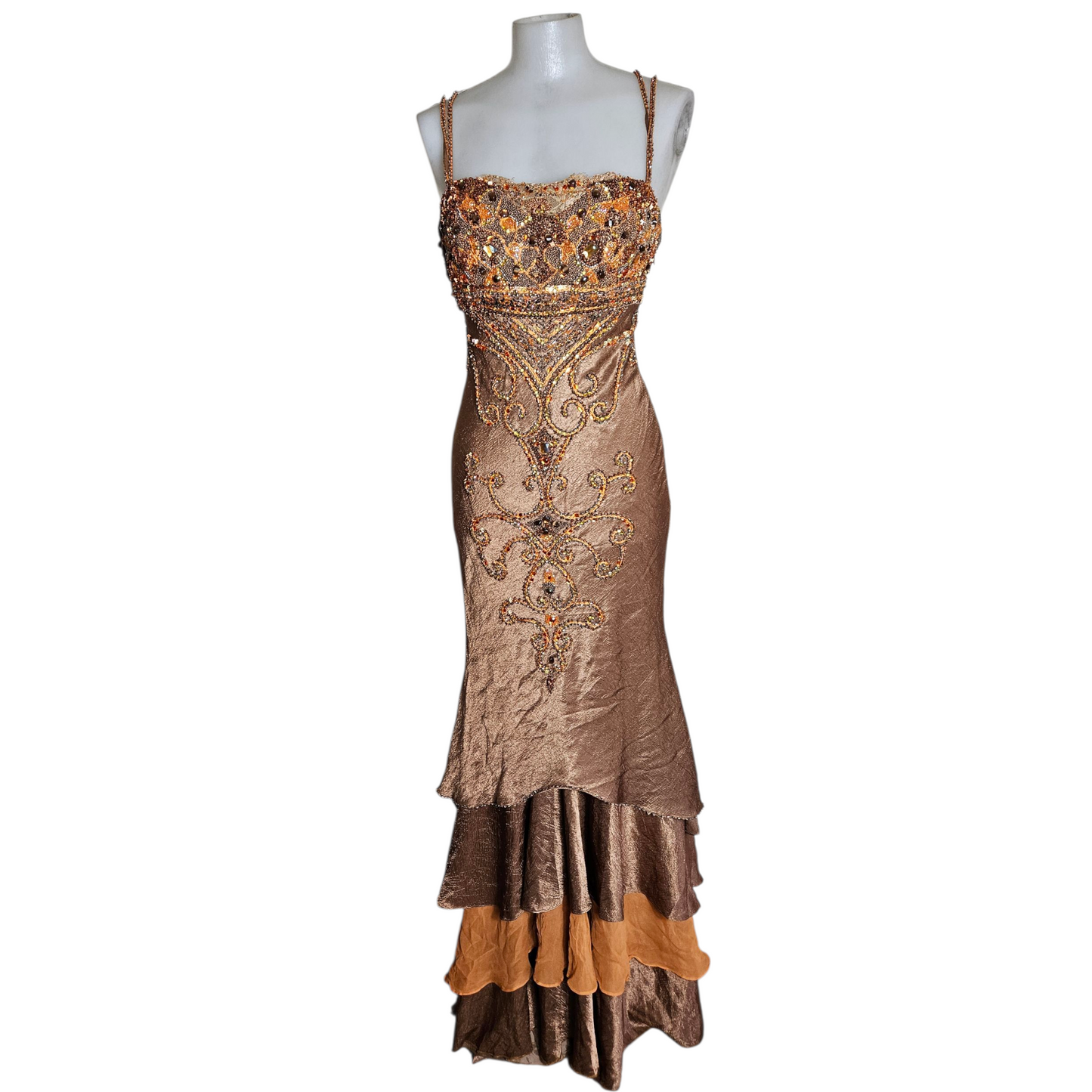 Robe de soirée brodée de perles