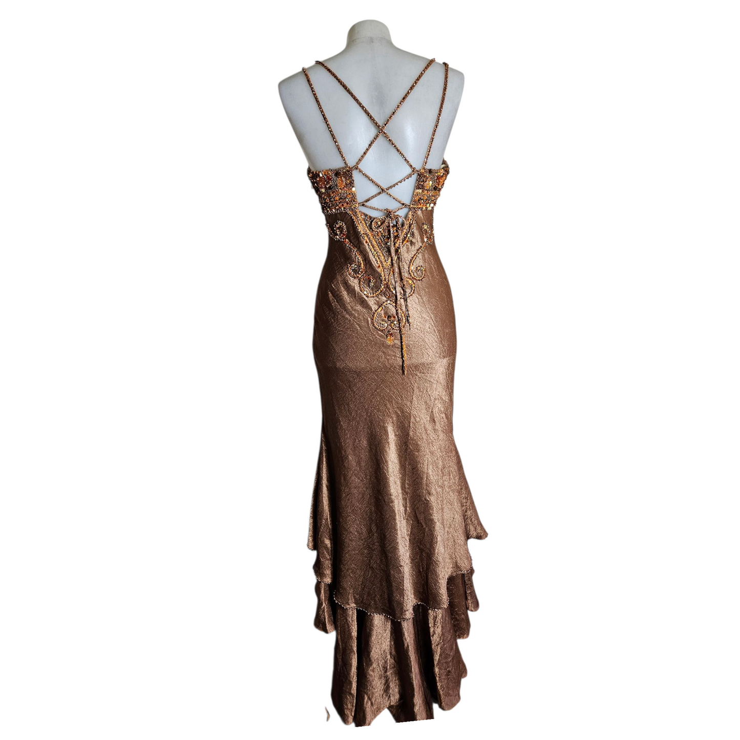Robe de soirée brodée de perles