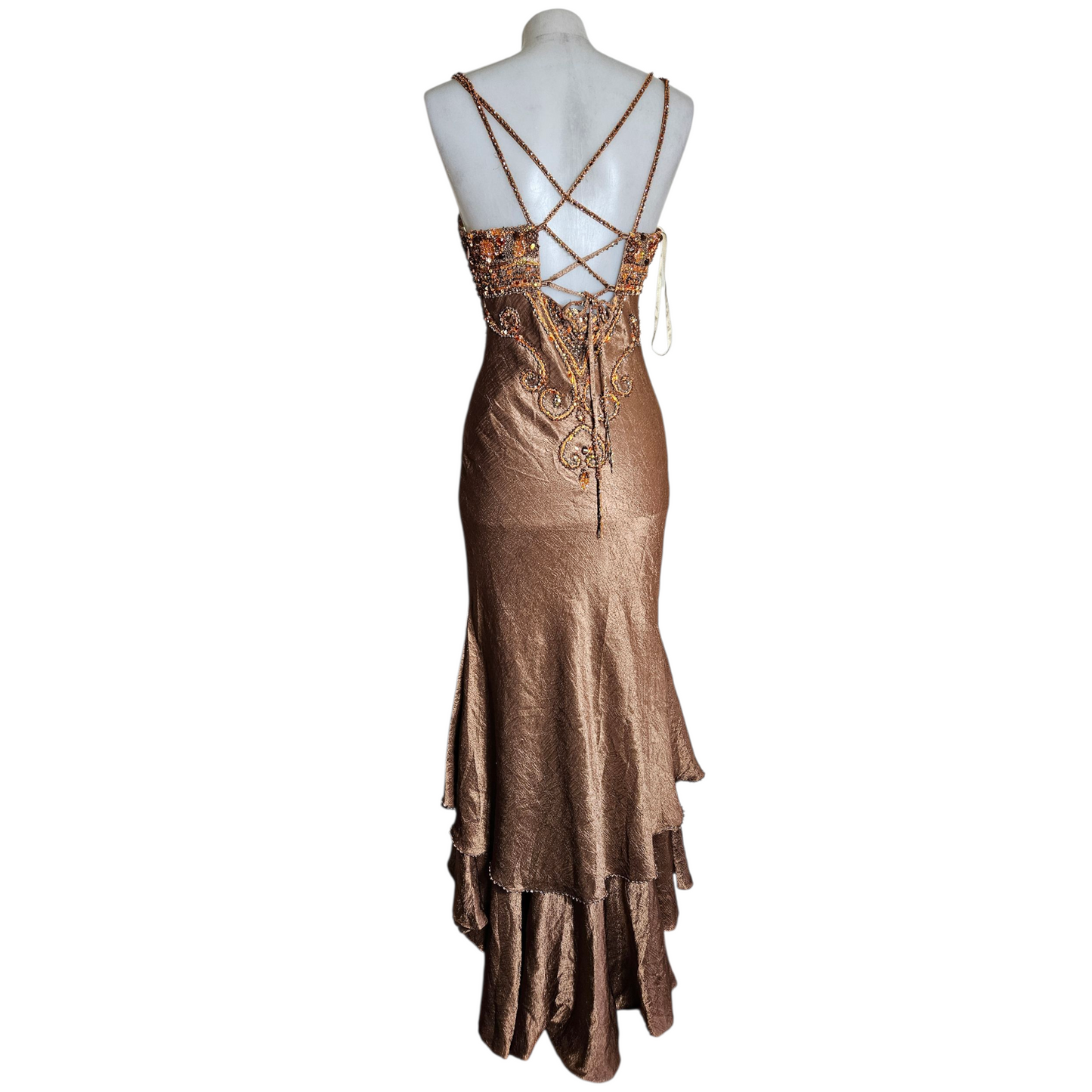 Robe de soirée brodée de perles