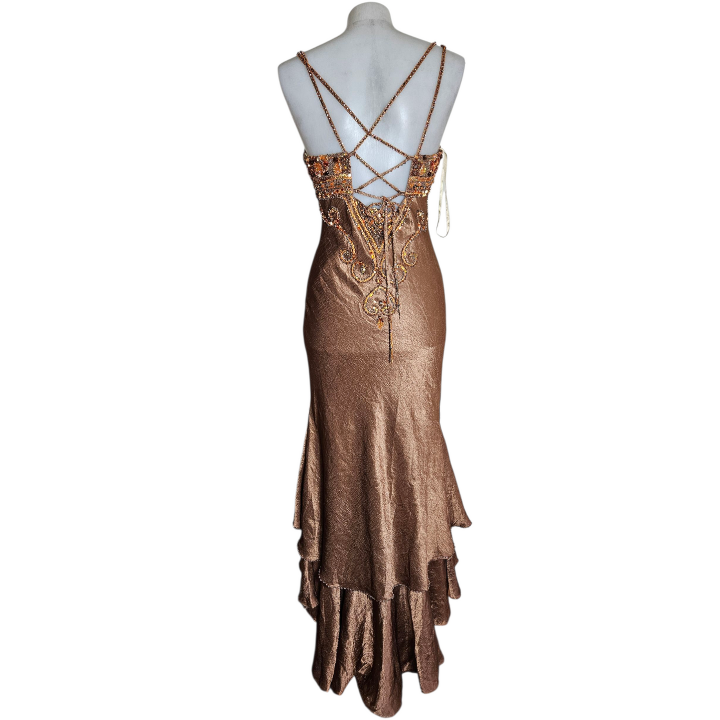 Robe de soirée brodée de perles