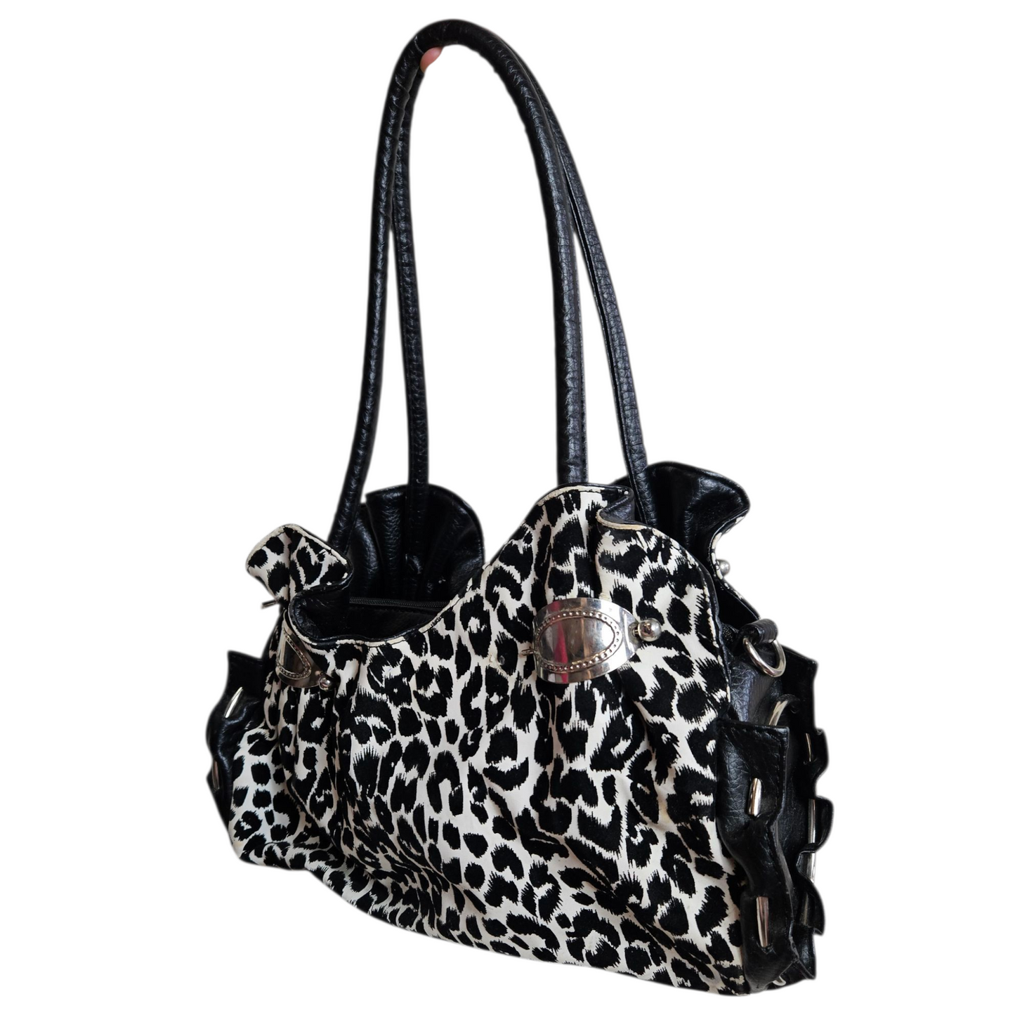 Sac à main motif léopard