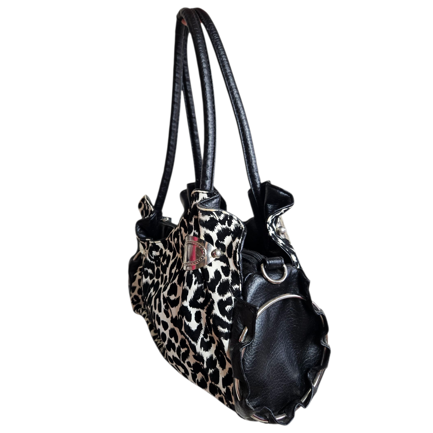 Sac à main motif léopard
