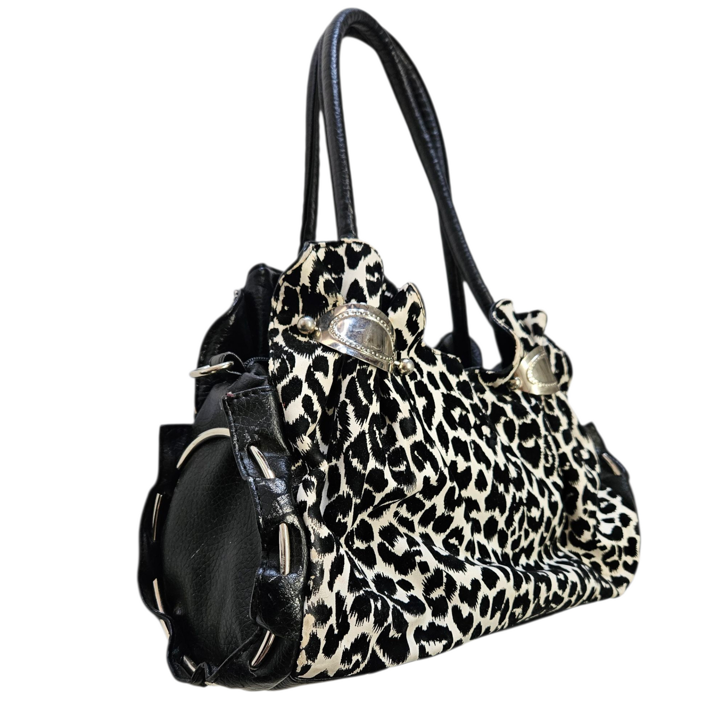 Sac à main motif léopard