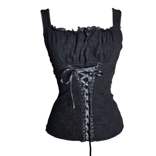Haut iconique 3 Suisses esprit corset