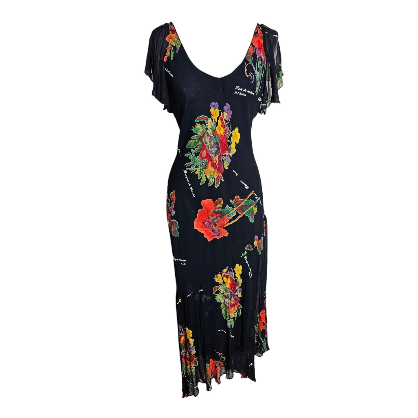 René Derhy floral voile dress