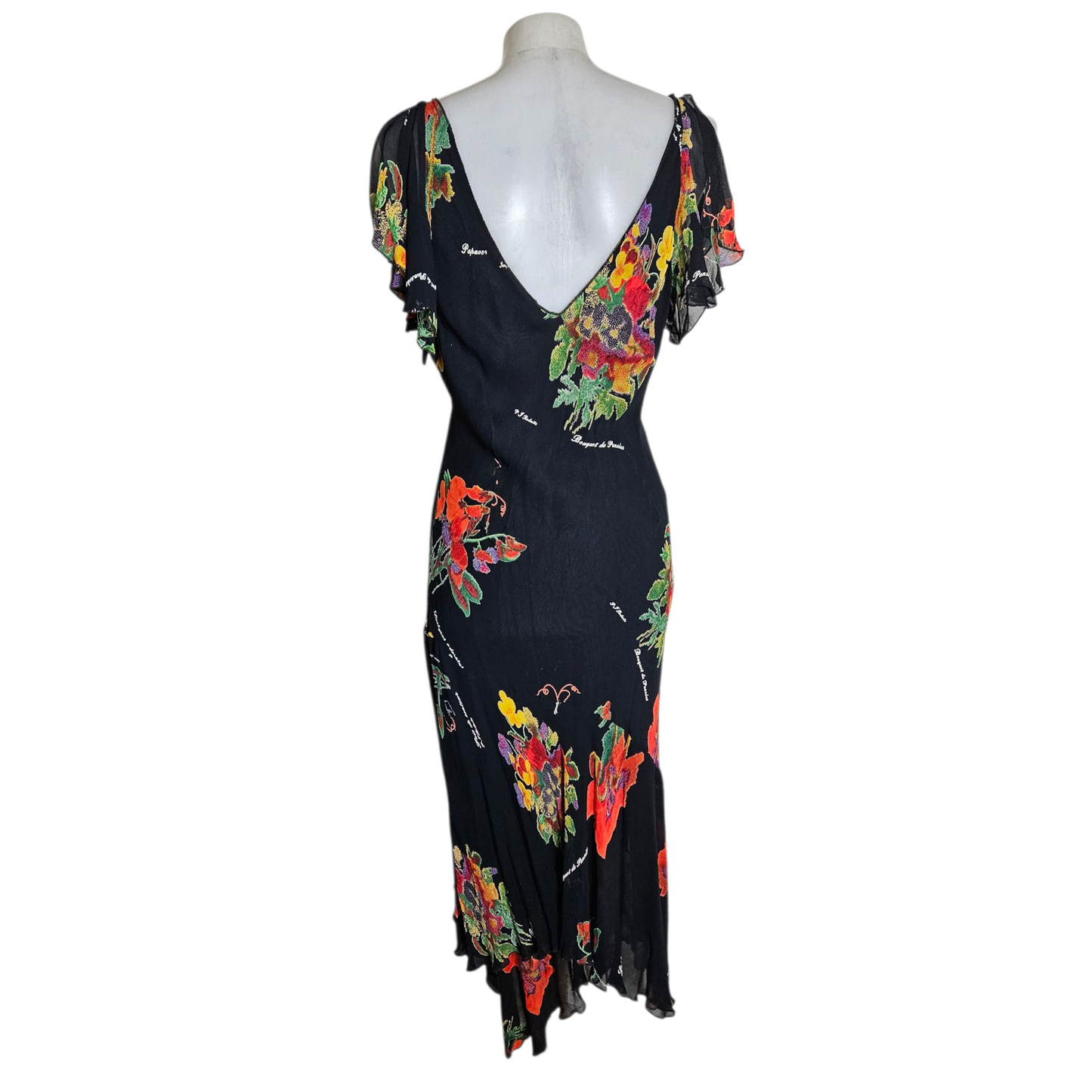 René Derhy floral voile dress