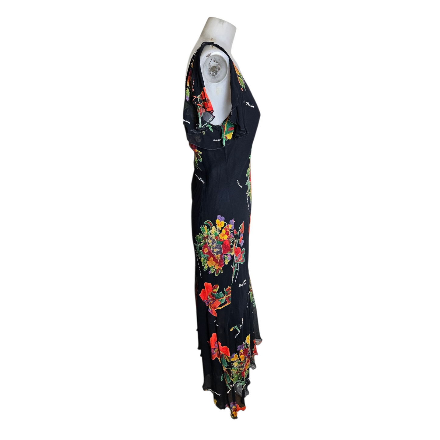 René Derhy floral voile dress