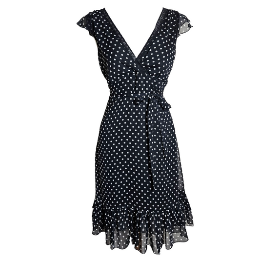 Polka dot voile dress