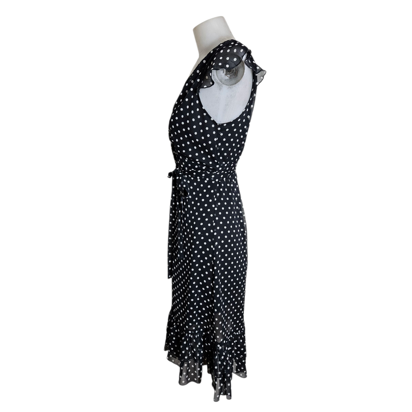 Polka dot voile dress