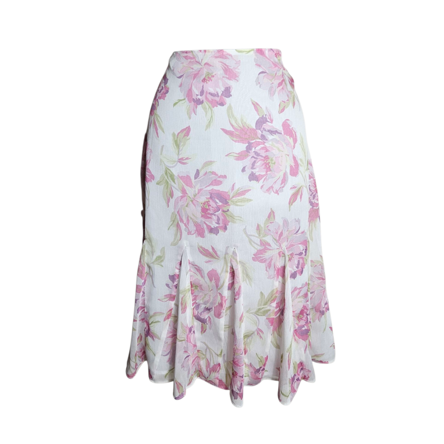Jupe en voile floral
