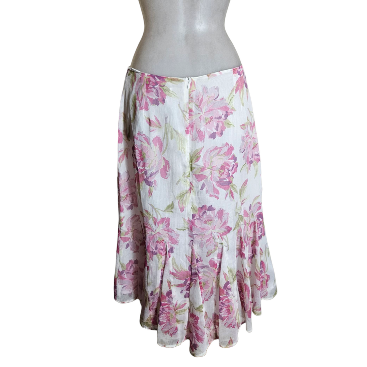 Jupe en voile floral