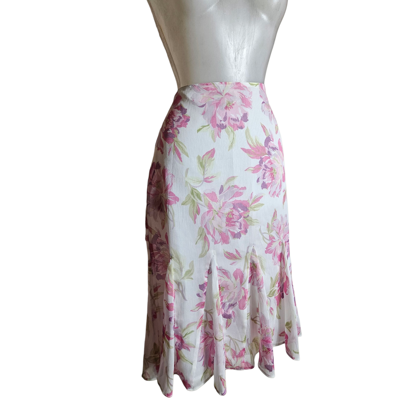 Jupe en voile floral