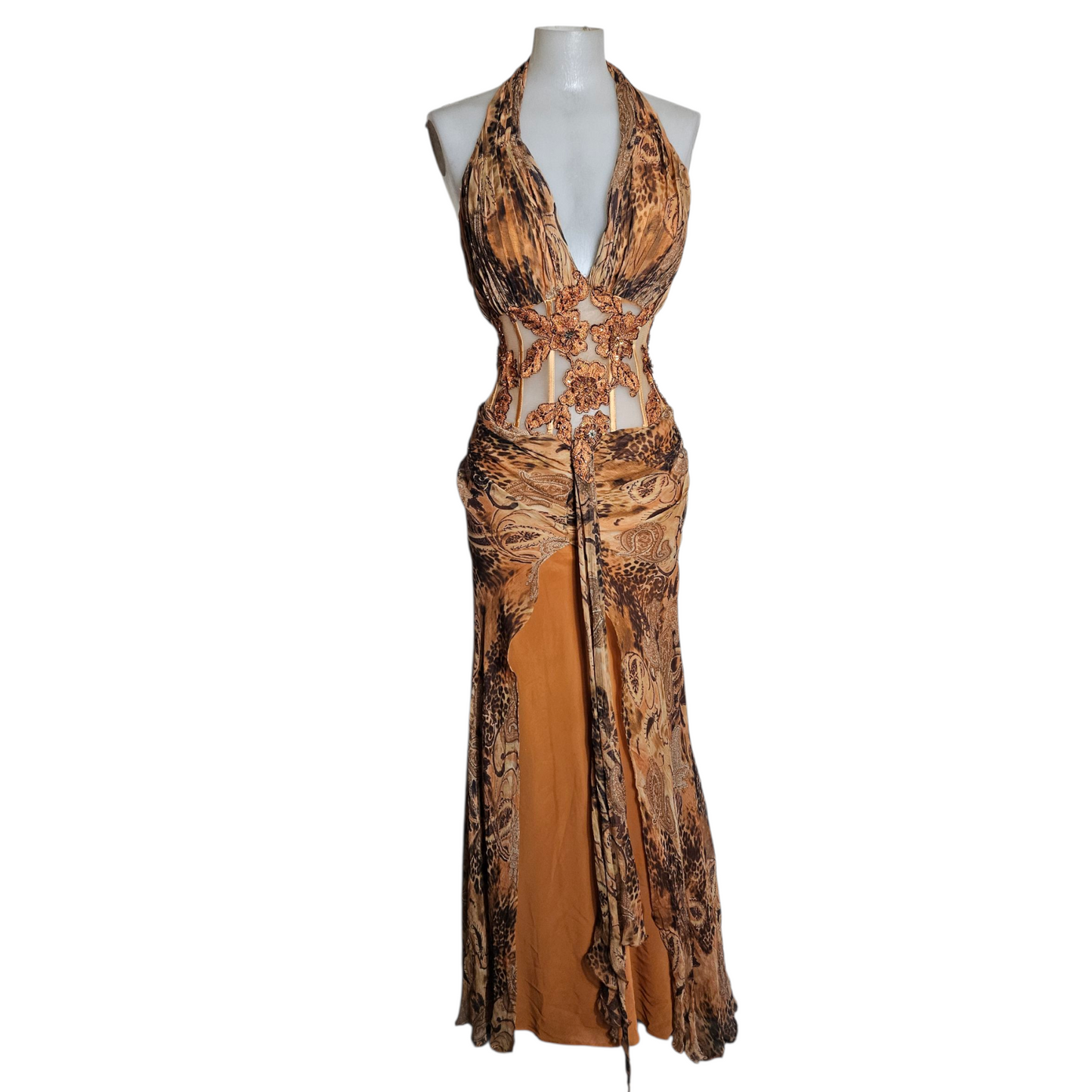 Robe de soirée en soie