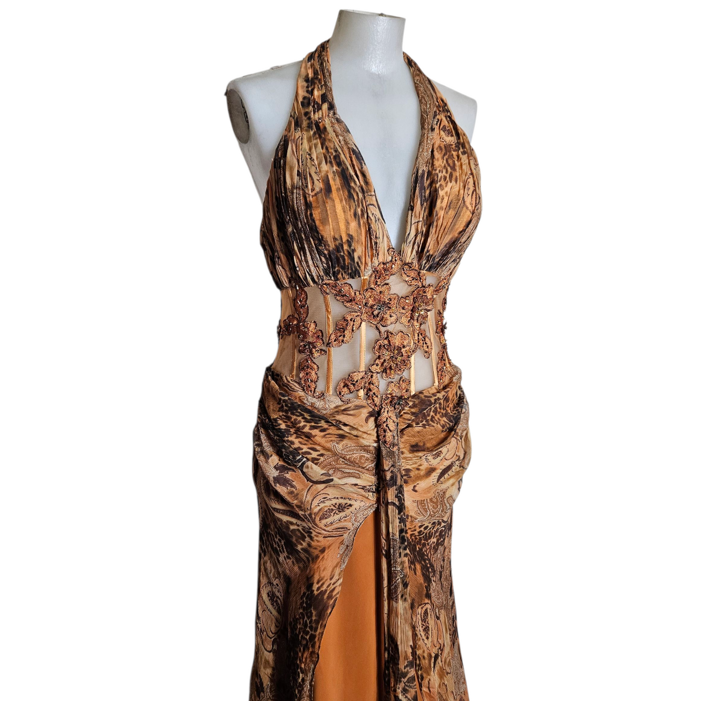 Robe de soirée en soie