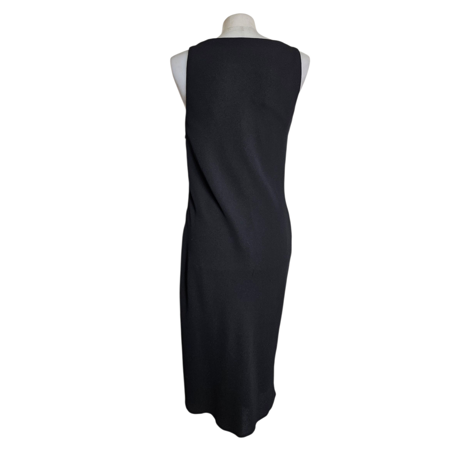 Black cowl neck dress