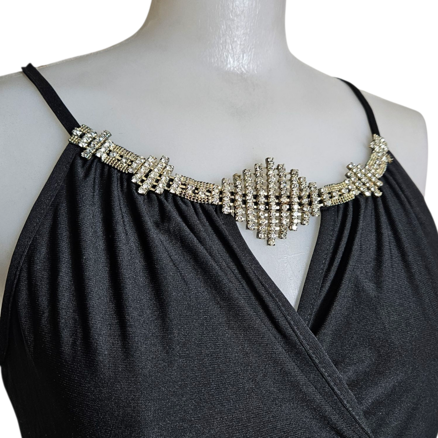 Short dress with jewel detail